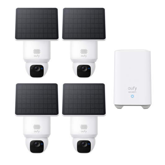 eufy SoloCam E30（4-Cam Pack）+ Homebase™ 2